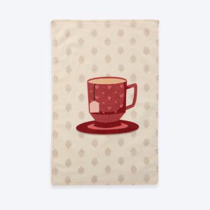 ΠΟΤΗΡΟΠΑΝΟ ΒΕΛΟΥΤΕ CUP OF TEA 40Χ60 NEF-NEF HOMEWARE ECRU