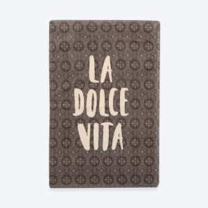 ΠΟΤΗΡΟΠΑΝΟ ΒΕΛΟΥΤΕ LA DOLCE VITA 40Χ60 NEF-NEF HOMEWARE GREY