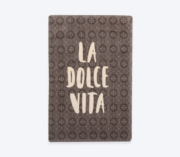 ΠΟΤΗΡΟΠΑΝΟ ΒΕΛΟΥΤΕ LA DOLCE VITA 40Χ60 NEF-NEF HOMEWARE GREY