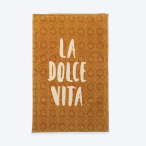 ΠΟΤΗΡΟΠΑΝΟ ΒΕΛΟΥΤΕ LA DOLCE VITA 40Χ60 NEF-NEF HOMEWARE MUSTARD