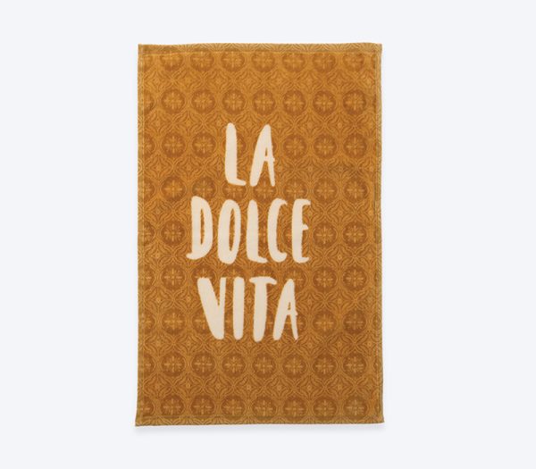 ΠΟΤΗΡΟΠΑΝΟ ΒΕΛΟΥΤΕ LA DOLCE VITA 40Χ60 NEF-NEF HOMEWARE MUSTARD