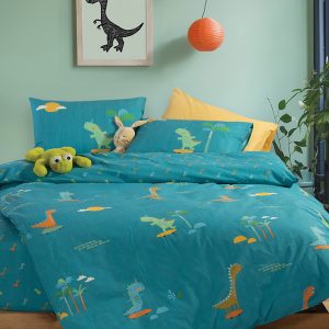 ΠΑΙΔΙΚΟ ΣΕΤ ΣΕΝΤΟΝΙΑ 3ΤΜΧ ΜΟΝΑ DINOS ON WHEELS  2X(170X260)-1X(52X72) NEF-NEF HOMEWARE PETROL