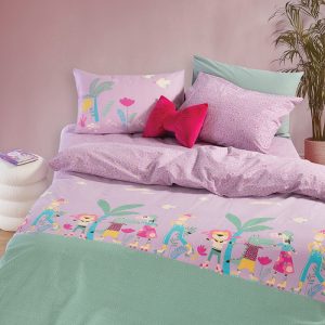 ΠΑΙΔΙΚΟ ΣΕΤ ΣΕΝΤΟΝΙΑ 3ΤΜΧ ΜΟΝΑ ROLLER FRIENDS  2X(170X260)-1X(52X72) NEF-NEF HOMEWARE PURPLE