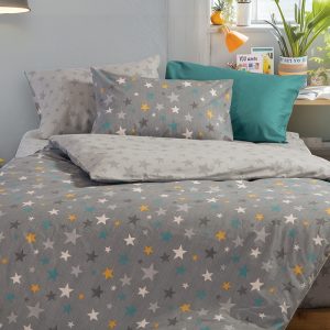 ΠΑΙΔΙΚΟ ΣΕΤ ΣΕΝΤΟΝΙΑ 3ΤΜΧ ΜΟΝΑ STARS ABOVE  2X(170X260)-1X(52X72) NEF-NEF HOMEWARE GREY