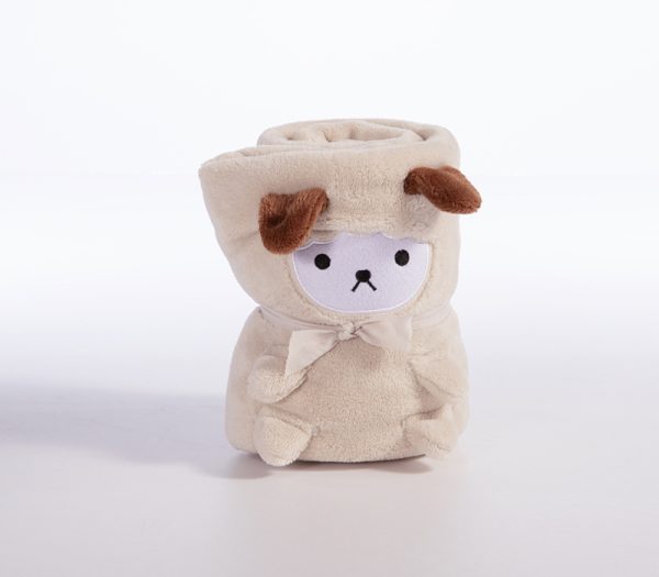 ΒΡΕΦΙΚΗ ΚΟΥΒΕΡΤΑ FLEECE ΑΓΚΑΛΙΑΣ LOVELY SHEEP 80X110 NEF-NEF HOMEWARE ECRU