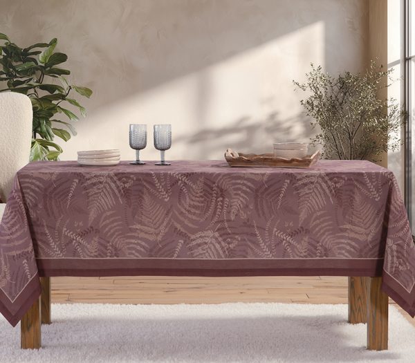 ΤΡΑΠΕΖΟΜΑΝΤΗΛΟ FERN 140X140 NEF-NEF HOMEWARE BORDO