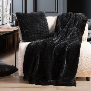 ΡΙΧΤΑΡΙ ΠΟΛΥΘΡΟΝΑΣ MENTOR 130X180 NEF-NEF HOMEWARE BLACK
