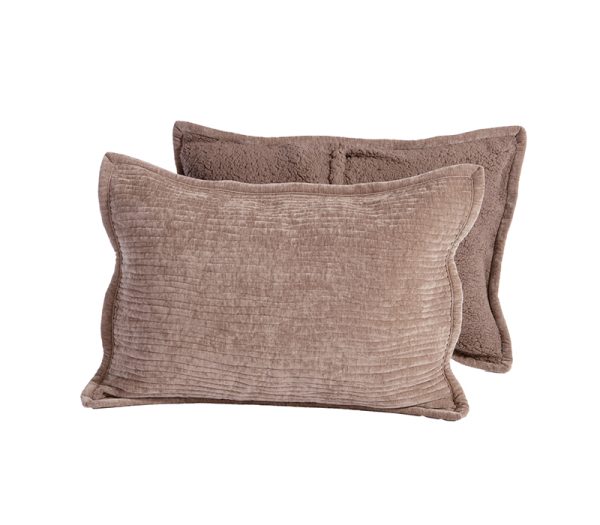ΜΑΞΙΛΑΡΟΘΗΚΗ ELEMENTS-BRAVE ΣΕΤ 2 ΤΜΧ 52Χ72 NEF-NEF HOMEWARE MOCCA