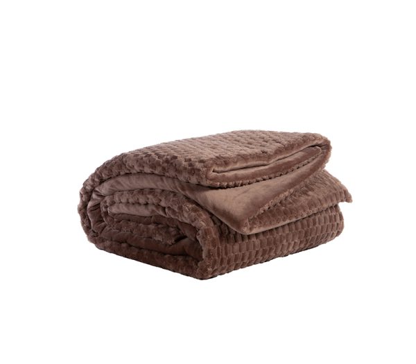 ΚΟΥΒΕΡΤΟΠΑΠΛΩΜΑ ΥΠΕΡΔΙΠΛΟ LERNIA 220Χ240 NEF-NEF HOMEWARE MOCCA