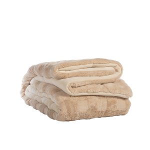 ΚΟΥΒΕΡΤΟΠΑΠΛΩΜΑ ΥΠΕΡΔΙΠΛΟ WANE 220Χ240 NEF-NEF HOMEWARE ECRU