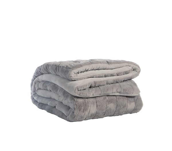 ΚΟΥΒΕΡΤΟΠΑΠΛΩΜΑ ΥΠΕΡΔΙΠΛΟ WANE 220Χ240 NEF-NEF HOMEWARE L.GREY