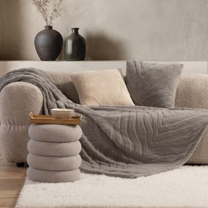 ΡΙΧΤΑΡΙ ΠΟΛΥΘΡΟΝΑΣ BERIEN 130X180 NEF-NEF HOMEWARE GREY ΡΙΧΤΑΡΙ ΠΟΛΥΘΡΟΝΑΣ BERIEN 130X180 NEF-NEF HOMEWARE GREY