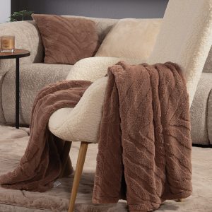 ΡΙΧΤΑΡΙ ΠΟΛΥΘΡΟΝΑΣ BERIEN 130X180 NEF-NEF HOMEWARE BROWN