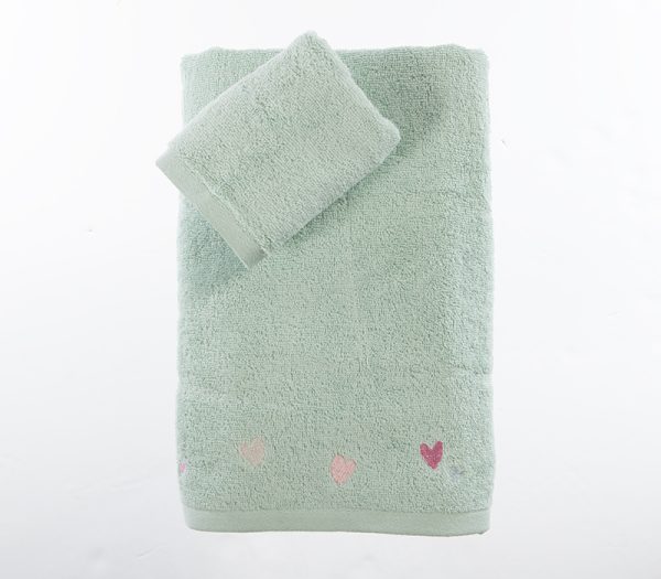 ΠΑΙΔΙΚΕΣ ΠΕΤΣΕΤΕΣ ΣΕΤ 2TMX HEARTS ATTACK 30X50+70X140 NEF-NEF HOMEWARE AQUA