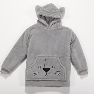 ΠΑΙΔΙΚΟ ΠΟΝΤΣΟ SLEEPING LION Ν 04-06 NEF-NEF HOMEWARE GREY