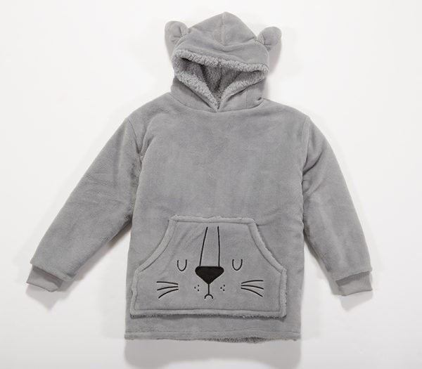 ΠΑΙΔΙΚΟ ΠΟΝΤΣΟ SLEEPING LION Νο 06-08 NEF-NEF HOMEWARE GREY