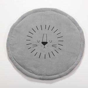 ΧΑΛΙ-ΤΑΠΕΤΟ-ΚΟΥΡΤΙΝΑ  SLEEPING LION D.90 NEF-NEF HOMEWARE GREY