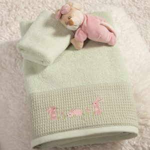 ΒΡΕΦΙΚΕΣ ΠΕΤΣΕΤΕΣ ΣΕΤ 2TMX COUNTRY BUNNY NEF-NEF HOMEWARE MINT