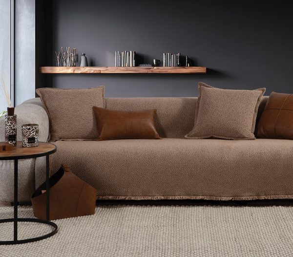 ΡΙΧΤΑΡΙ ΔΙΘΕΣΙΟΥ ΚΑΝΑΠΕ BROOKLYN 25 170X250 NEF-NEF HOMEWARE MOCCA