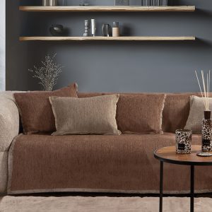 ΡΙΧΤΑΡΙ ΠΟΛΥΘΡΟΝΑΣ NEW TANGER 180Χ180 NEF-NEF HOMEWARE BROWN/ECRU