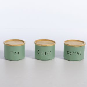 ΔΟΧΕΙΟ ΑΠΟΗΘΗΚΕΥΣΗΣ ΣΕΤ 3 ΤΜΧ COFFEE-TEA-SUGAR NEF-NEF HOMEWARE GREEN ΔΟΧΕΙΟ ΑΠΟΗΘΗΚΕΥΣΗΣ ΣΕΤ 3 ΤΜΧ COFFEE-TEA-SUGAR NEF-NEF HOMEWARE GREEN