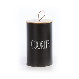 ΔΟΧΕΙΟ ΓΙΑ ΜΠΙΣΚΟΤΑ COOKIES 12Χ12Χ20 NEF-NEF HOMEWARE BLACK ΔΟΧΕΙΟ ΓΙΑ ΜΠΙΣΚΟΤΑ COOKIES 12Χ12Χ20 NEF-NEF HOMEWARE BLACK