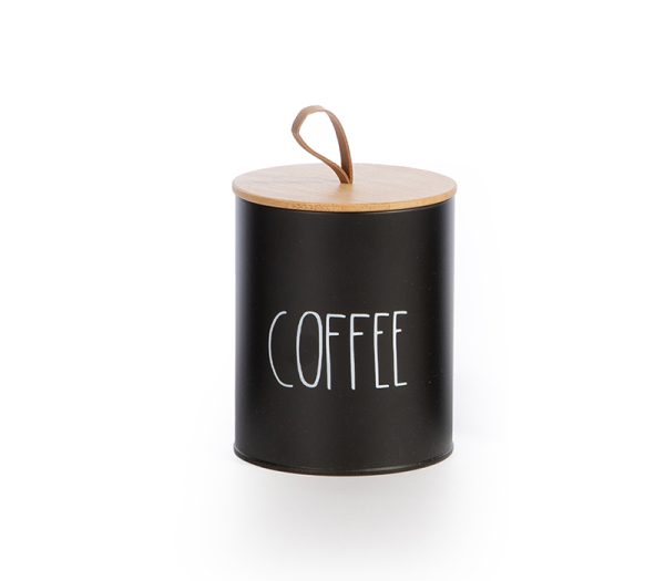 ΔΟΧΕΙΟ ΓΙΑ ΚΑΦΕ COFFEE 10.4X10.4X13 NEF-NEF HOMEWARE BLACK