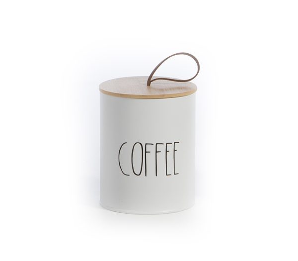 ΔΟΧΕΙΟ ΓΙΑ ΚΑΦΕ  COFFEE 10.4X10.4X13 NEF-NEF HOMEWARE WHITE