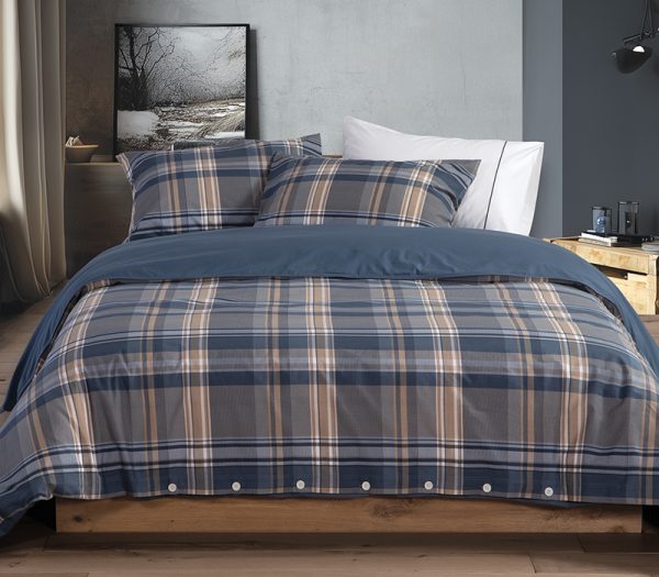 ΣΕΤ ΠΑΠΛΩΜΑΤΟΘΗΚΗ 3ΤΜΧ ΥΠΕΡΔΙΠΛΗ NAUTICA NAU SURFACE 1X(240X220)+2X(52X72) NEF-NEF HOMEWARE DENIM