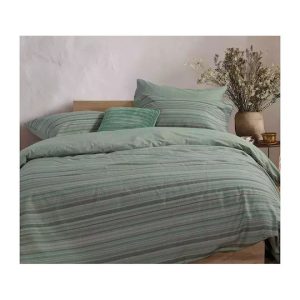 ΣΕΤ ΣΕΝΤΟΝΙΑ 4ΤΜΧ KING SIZE DEGREE ΜΕ ΛΑΣΤΙΧΟ 1Χ(270Χ270)+1X(180X200+35)+2Χ(52Χ72) NEF-NEF HOMEWARE GREEN