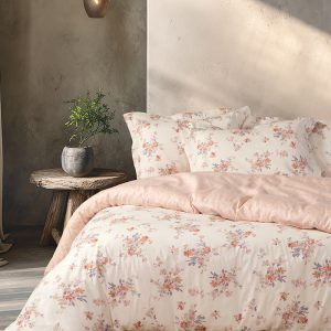 ΠΑΠΛΩΜΑ ΥΠΕΡΔΙΠΛΟ LEFEBR 240Χ230 NEF-NEF HOMEWARE ECRU/ROSE