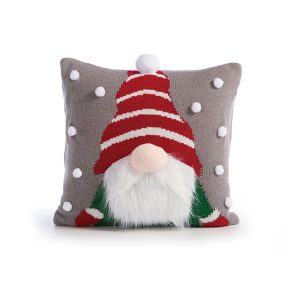 ΜΑΞΙΛΑΡΟΘΗΚΗ GNOME POM POMS 45X45 NEF-NEF HOMEWARE GREY
