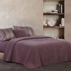 ΚΟΥΒΕΡΛΙ ΥΠΕΡΔΙΠΛΟ SHEPARD 23 230X240 WINE  NEF NEF HOMEWARE