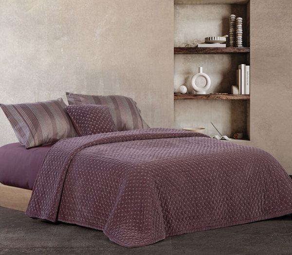ΚΟΥΒΕΡΛΙ ΥΠΕΡΔΙΠΛΟ SHEPARD 23 230X240 WINE  NEF NEF HOMEWARE
