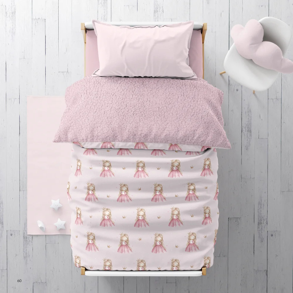 Παιδικό Κουβερτοπάπλωμα Μονό Little Queen Ροζ 160×220εκ. Borea Παιδικό Κουβερτοπάπλωμα Μονό Little Queen Ροζ 160x220εκ. Borea