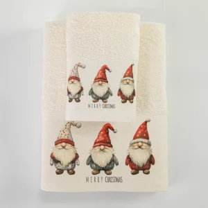 Σετ Πετσέτες 2τμχ Festiv Gnomes Εκρού 50×90+30×50 Σε Κουτί Borea Σετ Πετσέτες 2τμχ Festiv Gnomes Εκρού 50×90+30×50 Σε Κουτί Borea