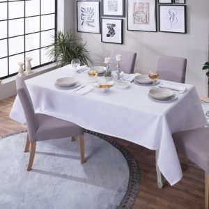 Τραπεζομάντηλο Saverne White 160x250εκ.  Teoran