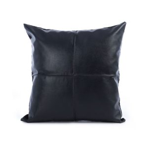 ΔΙΑΚΟΣΜΗΤΙΚΟ ΜΑΞΙΛΑΡΙ LETHAL 45×45ΜΕ ΥΦΗ ΔΕΡΜΑΤΟΣ NEF-NEF HOMEWARE BLACK