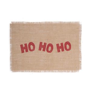 Christmas Time Χριστουγεννιάτικο Σουπλά  με Γιούτα Nef-Nef Homeware