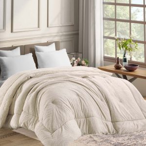 Κουβερτοπάπλωμα Υπέρδιπλο 220×240εκ. Jungle Εκρού Borea Κουβερτοπάπλωμα Υπέρδιπλο 220x240εκ. Jungle Εκρού Borea