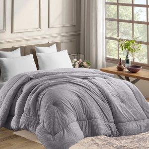 Κουβερτοπάπλωμα Υπέρδιπλο 220×240εκ. Jungle Γκρί Borea Κουβερτοπάπλωμα Υπέρδιπλο 220x240εκ. Jungle Γκρί Borea