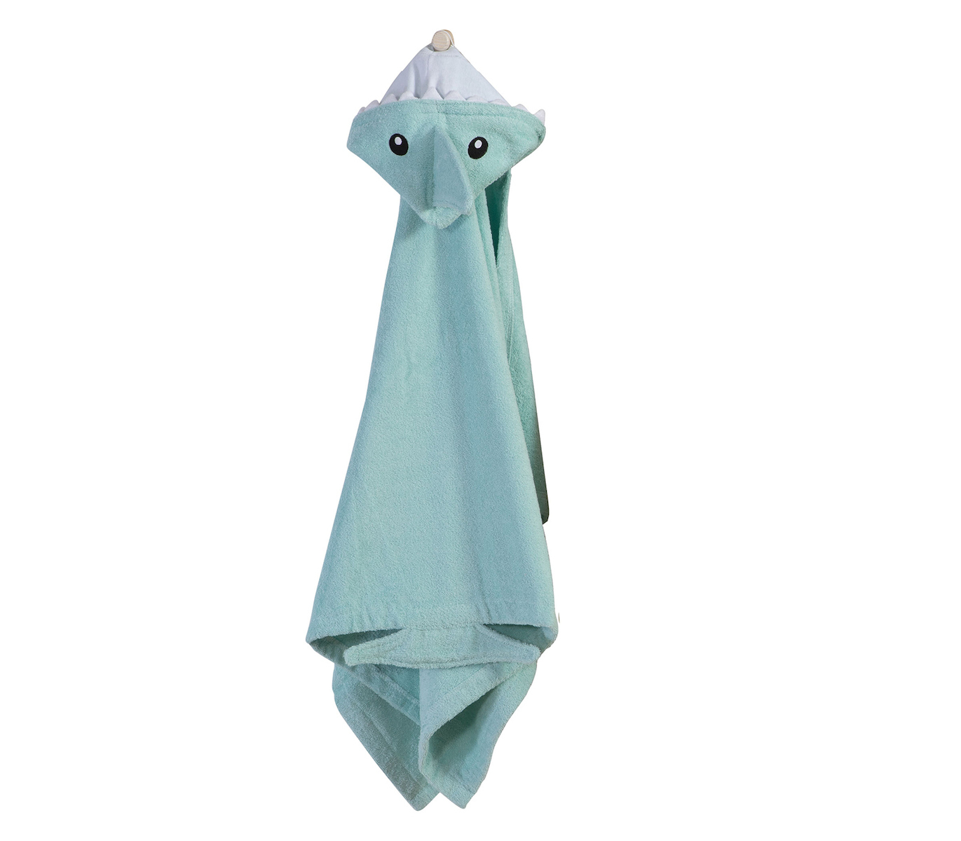 Βρεφική Κάπα με Κουκούλα Baby Shark Aqua 70x120 cm NEF NEF HOMEWARE