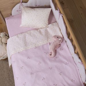 ΒΡΕΦΙΚΗ ΚΟΥΒΕΡΤΑ ΠΙΚΕ AΓΚΑΛΙΑΣ CUTE & SWEET 80X110 NEF-NEF HOMEWARE LILAC