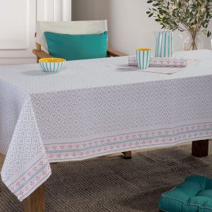 ΤΡΑΠΕΖΟΜΑΝΤΗΛΟ ISHMAR BLUE 140X240 NEF-NEF HOMEWARE ECRU/AQUA