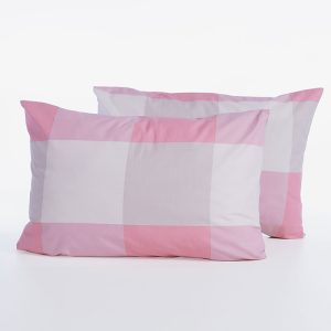 ΜΑΞΙΛΑΡΟΘΗΚΗ CASUAL CHECK 52Χ72 NEF-NEF HOMEWARE ROSE