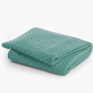 ΚΟΥΒΕΡΤΑ ΠΙΚΕ ΜΟΝΗ ELMER 160X240 NEF-NEF HOMEWARE DEEP GREEN