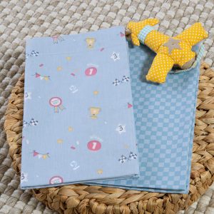 ΒΡΕΦΙΚΑ ΣΕΤ ΣΕΝΤΟΝΙΑ ΛΙΚΝΟΥ 2ΤΜΧ SUPER BOY  2Χ(70Χ120) NEF-NEF HOMEWARE BLUE