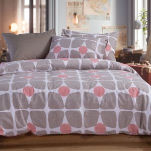 ΣΕΤ ΣΕΝΤΟΝΙΑ ΥΠΕΡΔΙΠΛΑ 4ΤΜΧ CASUAL COREO 2Χ(240Χ270)+2Χ(52Χ72) NEF-NEF HOMEWARE BEIGE