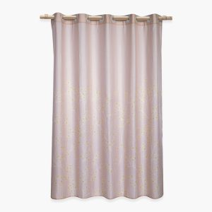 ΚΟΥΡΤΙΝΑ ΜΠΑΝΙΟΥ FLORIVA 180X200 NEF-NEF HOMEWARE BEIGE