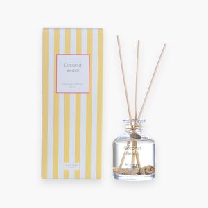 ΑΡΩΜΑΤΙΚΟ ΧΩΡΟΥ ΜΕ ΣΤΙΚΣ COCONUT BEACH 230ml NEF-NEF HOMEWARE YELLOW